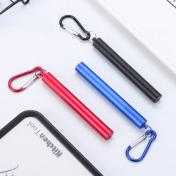 Paille réutilisable en inox Rétractable – cocktail durable – vue 2