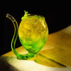 Verre à cocktail Avec Paille – présentation spectaculaire – vue 1
