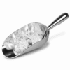 Pelle à glaçons professionnelle en inox 21,3 cm sur fond blanc