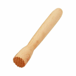 Pilon à cocktail en bois rainuré – mojito et caïpirinha – vue 1
