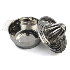 Presse-agrumes manuel en inox – citron et orange – vue 2