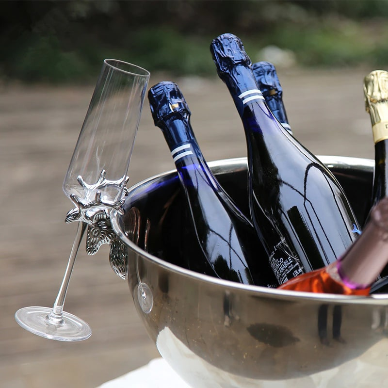 Seau à champagne Cerf – service frais