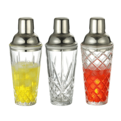 Shaker à cocktail en Verre – mixologie – vue 1