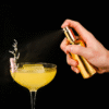 Vaporisateur à cocktail doré – brume aromatique – vue 1