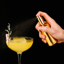 Vaporisateur à cocktail doré – brume aromatique – vue 1