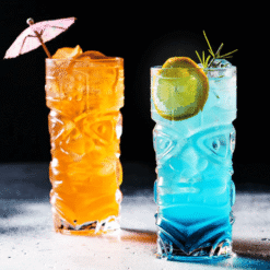 Verre Tiki Tahiti – totem tropical sculpté – vue 2