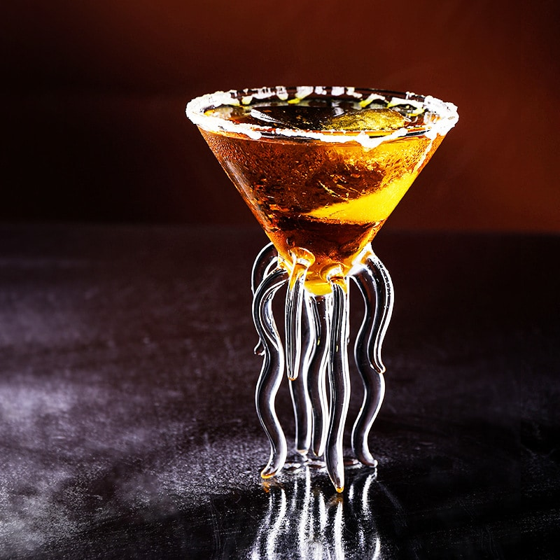 Verre à cocktail Tentacules – présentation spectaculaire