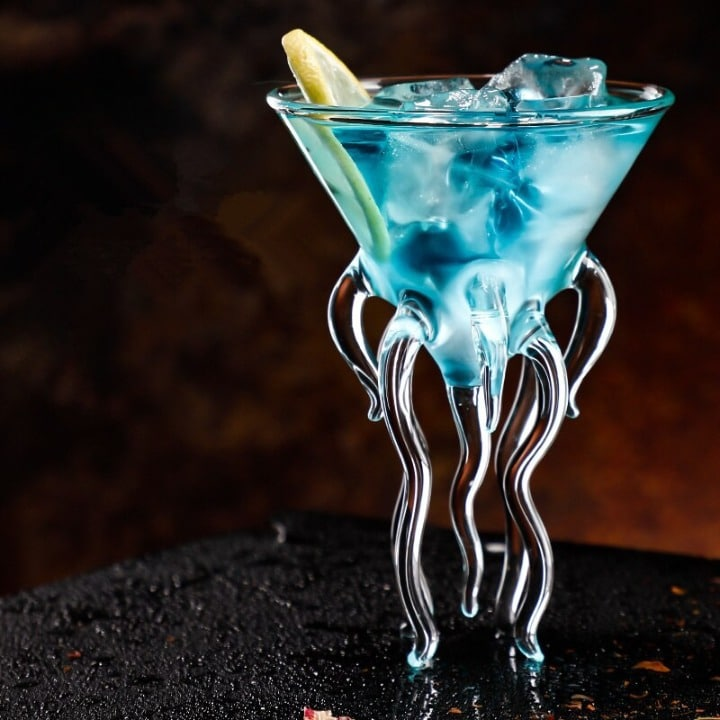 Verre à cocktail Tentacules – présentation spectaculaire