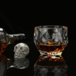 Coffret whisky tête de mort – verre, pierres et accessoires