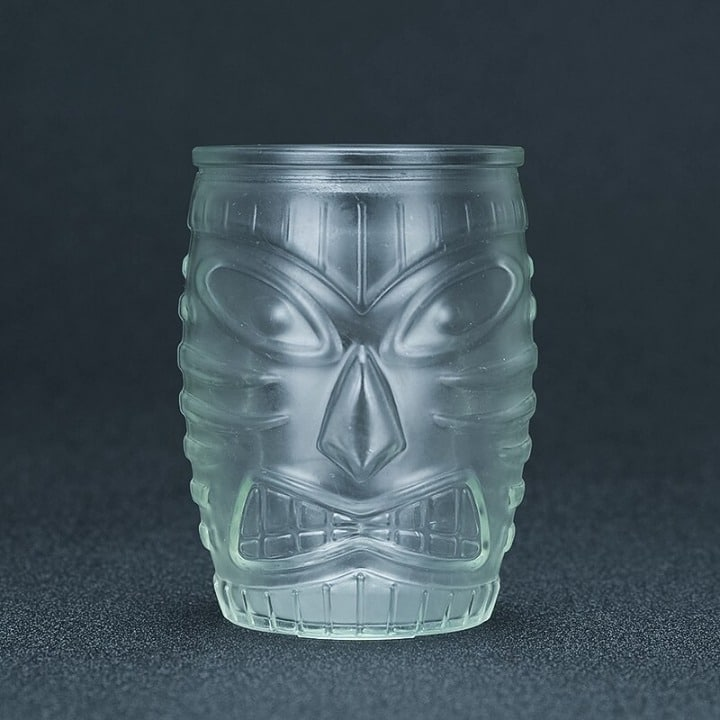 Mug Tiki Verre – cocktail tropical sculpté