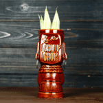Mug Tiki Totem bicolore – céramique polynésienne
