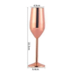 Duo de flûtes à champagne martelées – doré et cuivre