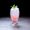 Verre à cocktail Ananas – présentation spectaculaire – vue 1