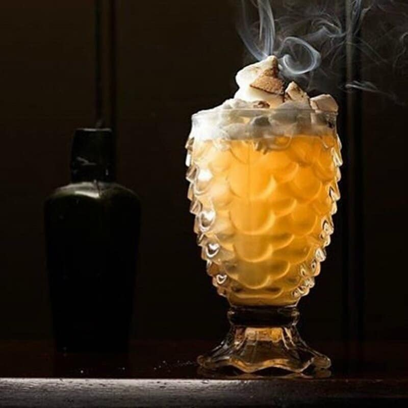 Verre à cocktail Ananas – présentation spectaculaire
