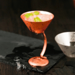 Verre à Martini Cuivre pied incurvé