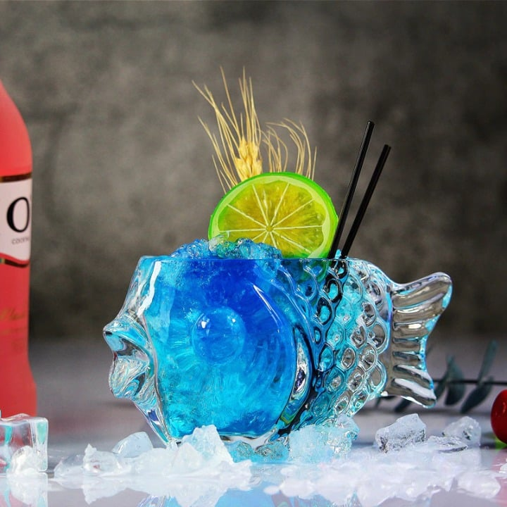 Verre à cocktail Poisson – présentation spectaculaire