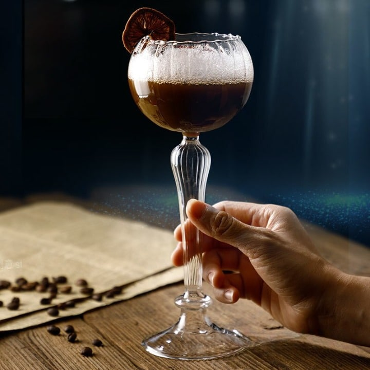 Verre à cocktail Vintage (2 Pièces) – présentation spectaculaire
