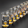 Lot de 2 verres à shot Or – service festif – vue 1