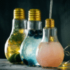 Verre à cocktail Ampoule Cocktail – présentation spectaculaire – vue 1
