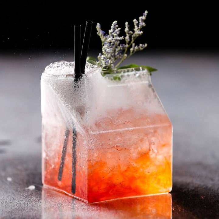 Verre à cocktail Boite – présentation spectaculaire