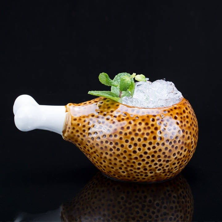 Verre à cocktail Cuisse – présentation spectaculaire