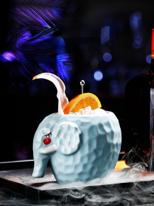 Set de 2 Verres Tiki Éléphant