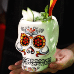 Verre à cocktail Tête de Mort – présentation spectaculaire