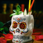 Verre à cocktail Tête de Mort – présentation spectaculaire