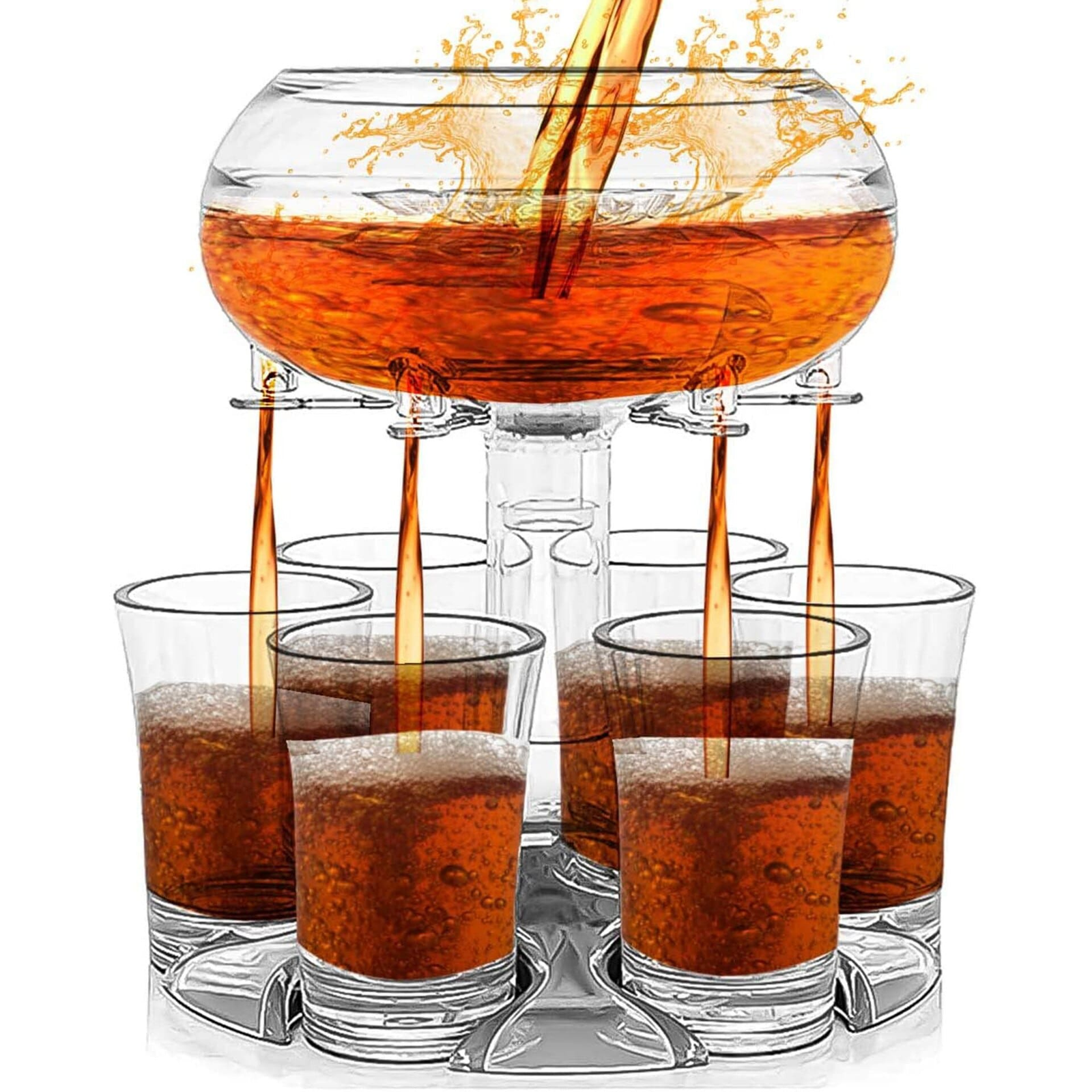 Distributeur de shots 6 verres – remplissage simultané