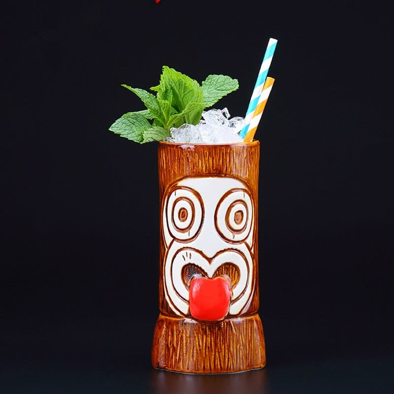 Mug Tiki à Cocktail Mojito – cocktail tropical sculpté