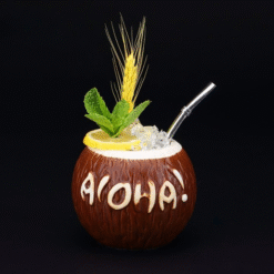 Mug Tiki Aloha – cocktail tropical sculpté – vue 1