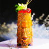 Mug Tiki Bora Bora – cocktail tropical sculpté – vue 1