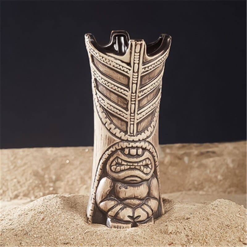 Mug Tiki Céramique – cocktail tropical sculpté