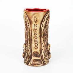 Mug Tiki Kachoo en céramique – totem tropical doré – vue 2