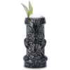 Verre Tiki noir 550 ml – céramique totem 20,5 cm – vue 1