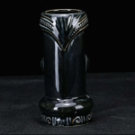 Verre Tiki noir 550 ml – céramique totem 20,5 cm