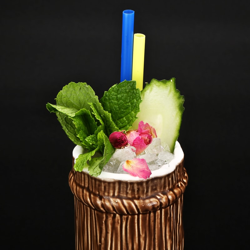 Mug Tiki Original – cocktail tropical sculpté