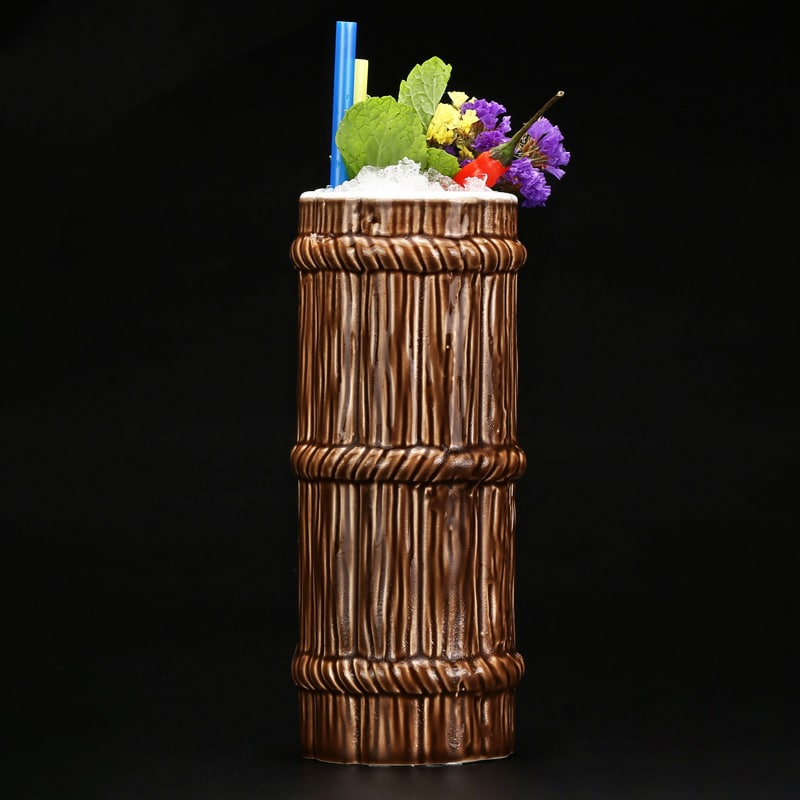 Mug Tiki Original – cocktail tropical sculpté