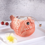 Mug Tiki Piranha – cocktail tropical sculpté