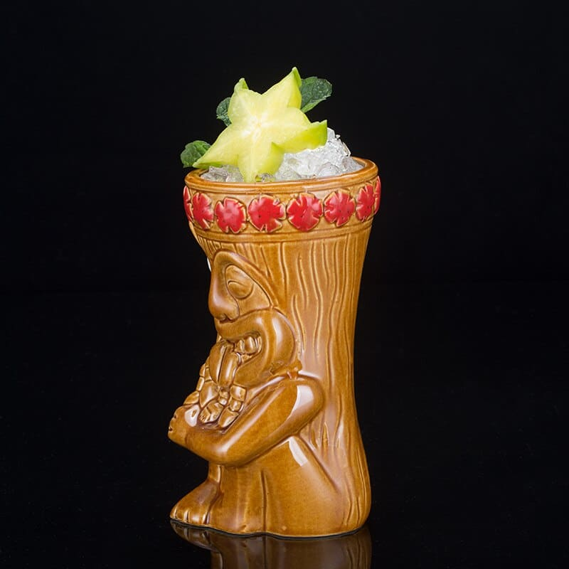 Mug Tiki Rigolo – cocktail tropical sculpté