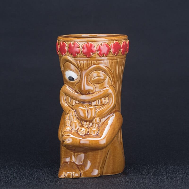 Mug Tiki Rigolo – cocktail tropical sculpté
