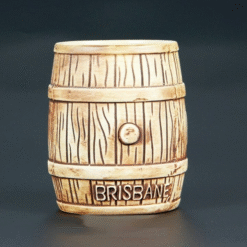 Mug Tiki Tonneau – cocktail tropical sculpté – vue 2