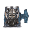 Chope Viking avec anse marteau – verre cocktail médiéval – vue 1