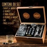 Coffret Cadeau Complet Whisky - 5 Pièces avec Carafe Décanteur