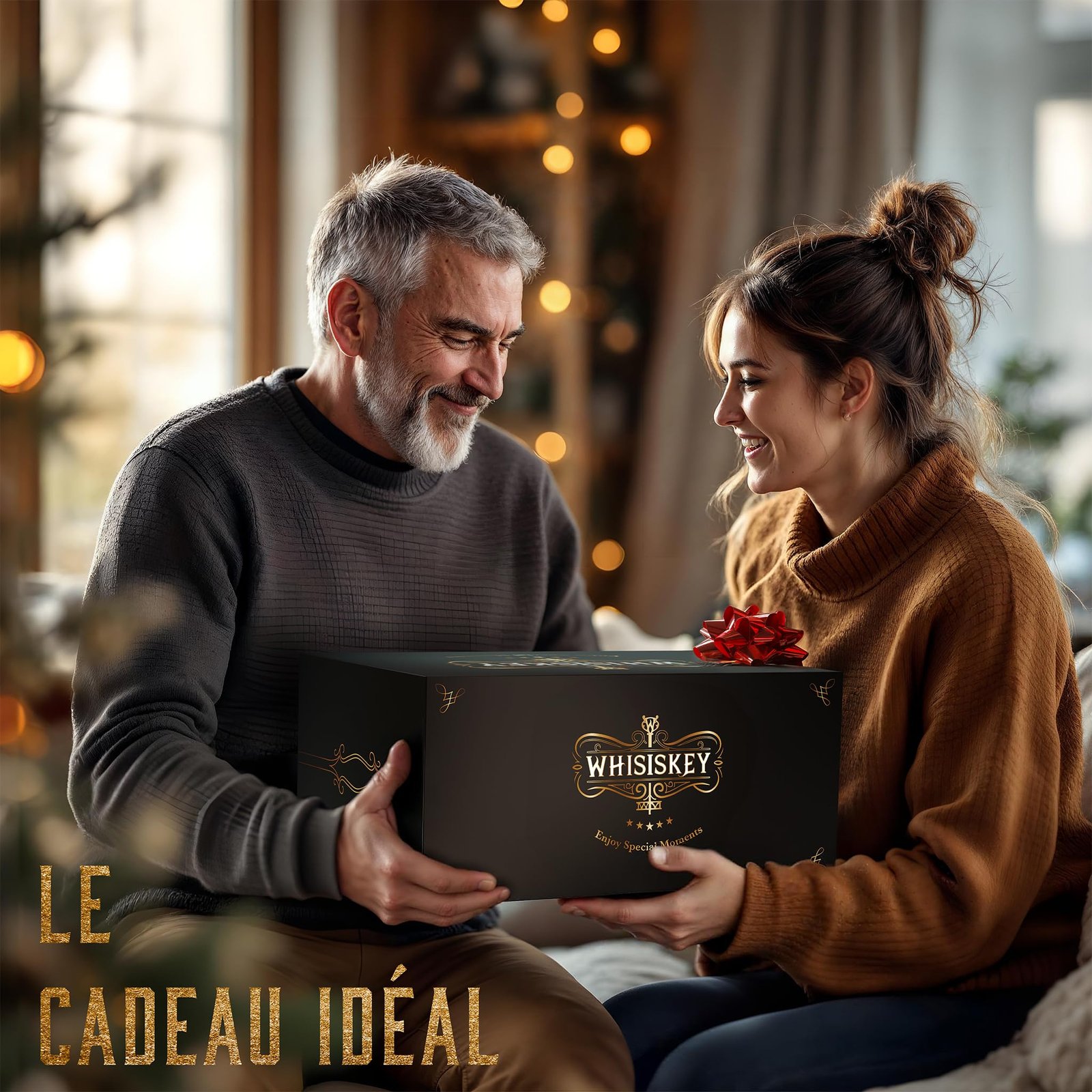 Coffret Cadeau Complet Whisky - 5 Pièces avec Carafe Décanteur