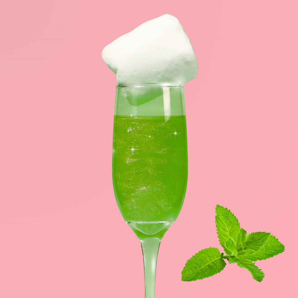 Bombe à paillettes Barbe à Papa Saveur Menthe