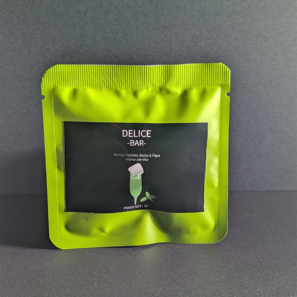 Bombe à paillettes Barbe à Papa Saveur Menthe