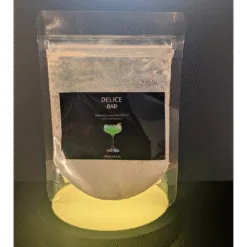 Sachet refermable de paillettes comestibles UV phosphorescentes Délice Bar luminescent vert pour cocktails