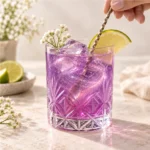 Purpurina comestible holográfica que cambia de color – violeta intenso