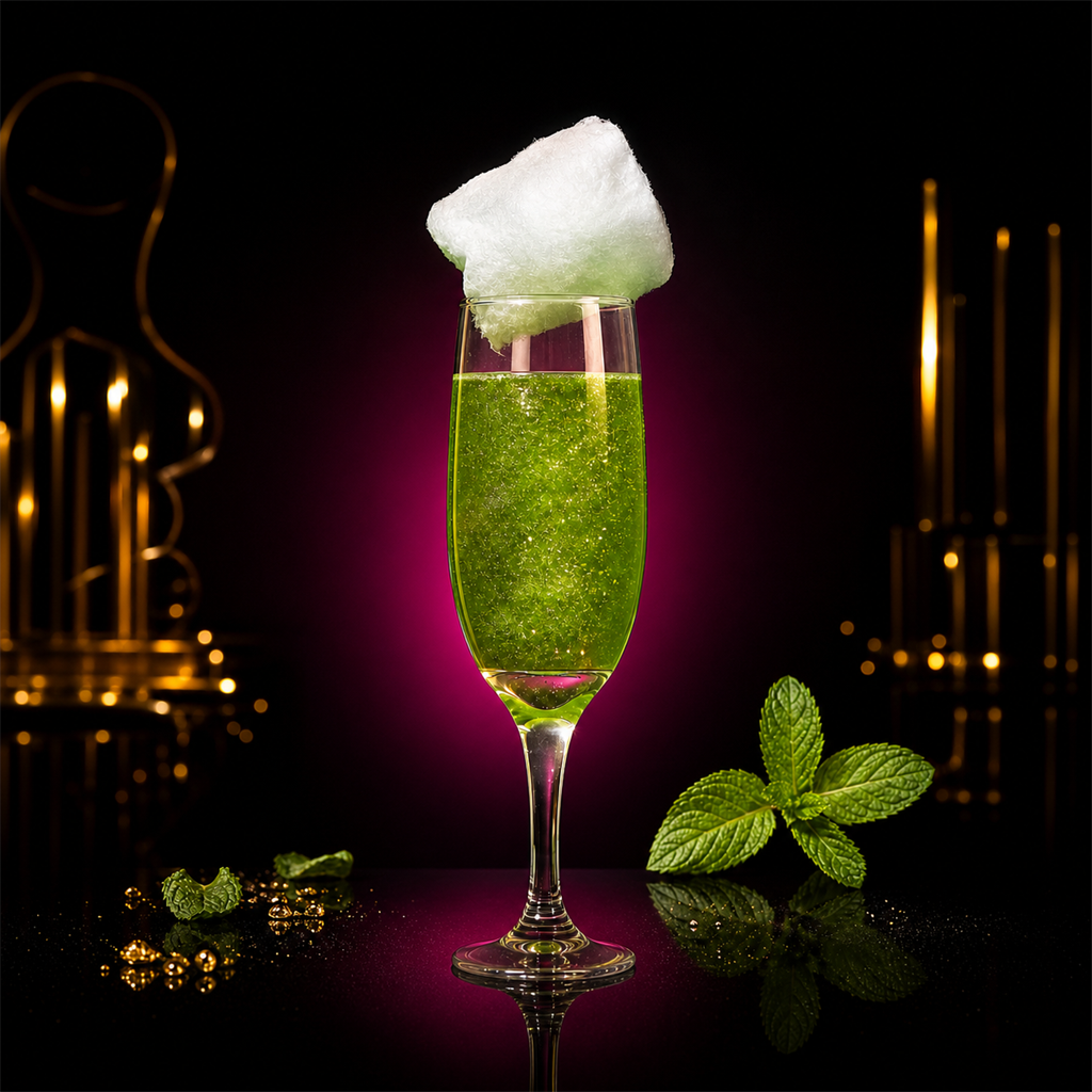 Bombe à paillettes Barbe à Papa Saveur Menthe